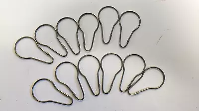 Shower Curtain Hooks 12 Pcs Metal . CMP • $4