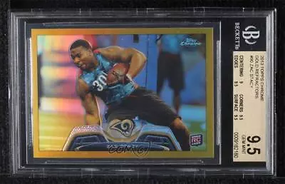 $17.50 • Buy 2013 Topps Chrome Gold Refractor /50 Zac Stacy #90 BGS 9.5 GEM MINT Rookie RC