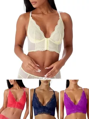 Gossard Superboost Lace Bralette Deep V Plunge Racerback Bras Lingerie • £22.95