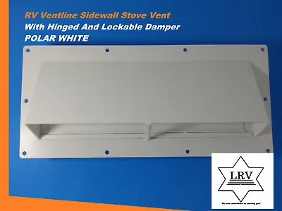 Polar White Mobile / RV Ventline Exterior Sidewall Range Hood Vent With Damper • $28