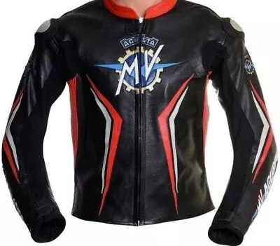 MV Augusta Motorbike Leather Jacket Motorcycle Racing Jacket  • $199.99