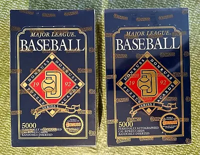 (2) 1992 Donruss Series 1 Factory Sealed Baseball Box 36 Packs Mint Ripken Auto • $57