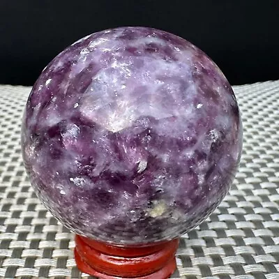 236G RARE ! Marvelous Lepidolite Purple Mica Globe Reiki Crystal Sphere Ball • $0.99