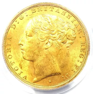 1882-S Australia Victoria Gold Sovereign Coin 1S - Certified PCGS MS62 (BU UNC) • $821.75