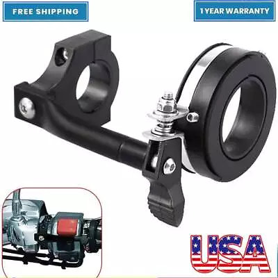 Black Motorcycle Throttle Lock Cruise Control Clamp Assist Clamp For Harley USA • $22.99
