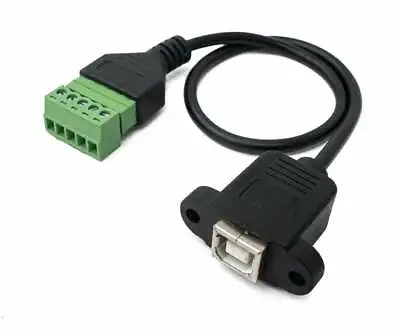 USB 2.0 Cable 11 13/16in Type B Socket To 5 Pin Leiterplattenstecker Adapter • $17.99