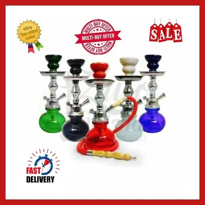 Hookah Shisha  Small Hookah Travel Kit 1 Pipe + Charcoal Hookah • £14.99