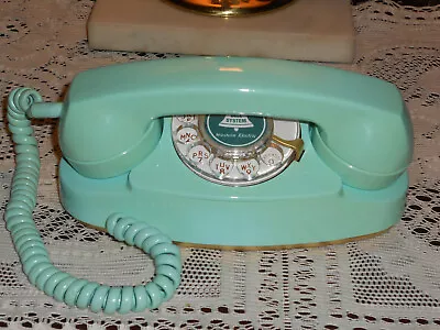Excellent Vintage Western Electric Teal Blue/green Princess Rotary Dial Phone! • $134.95