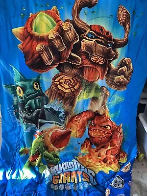 Skylander Giant Twin Bedding 1 Comforter 2 Flat Sheets 1 Pillow Cover Reversible • $29.99