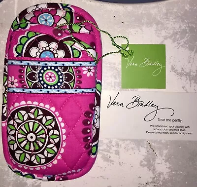 VERA BRADLEY Double Eye Case CUPCAKES PINK Soft Eyeglass Readers Case NWT RARE • $27.95