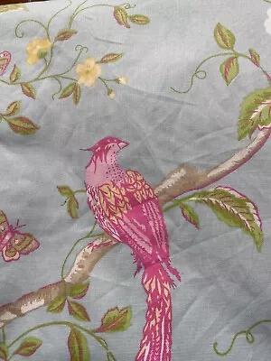 Laura Ashley Summer Palace Duck Egg Bespoke Curtains 62  X 57 D With Tie Backs • £68.99