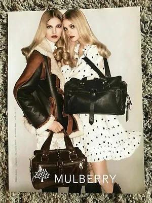 Vintage 2007 HB ( Not Vogue ) Magazine Advert Ad Art Picture Mulberry Mabel Bag • £12.99