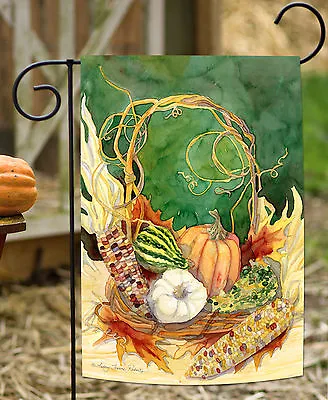 $8.98 • Buy Toland Indian Corn Centerpiece 12x18 Harvest Fall Autumn Garden Flag