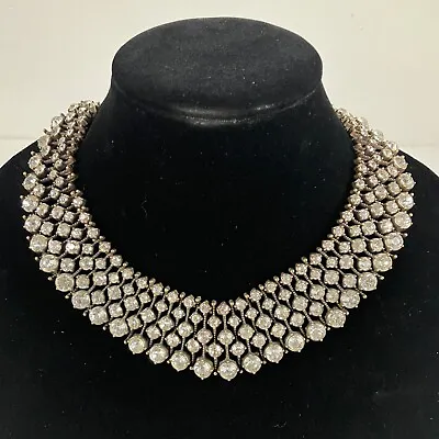 Zara Diamante Diamond Rhinestone Crystal Collar Necklace Worn By Kate Middleton • $119.92