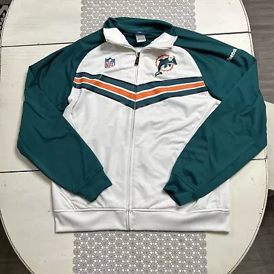 NFL On-Field Reebok Miami Dolphins Jacket Size Large • $45