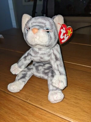 £1.99 • Buy Ty Beanie Babies - Silver The Cat 1999