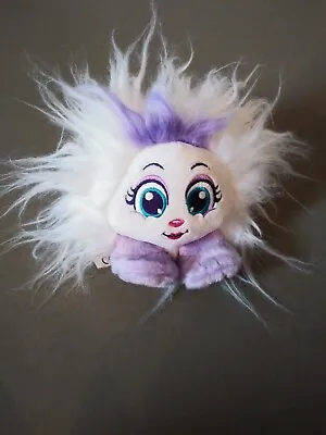 $4.25 • Buy Adorable SHNOOKS Soft Plush Toy White & Purple Fluffy Hair ~ Excellent Condition