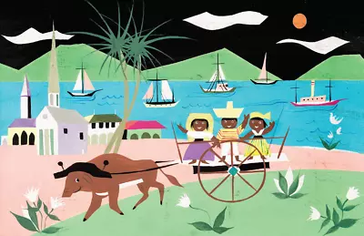 Mary Blair It's A Small World Caribbean Mule Carribean Concept Disney Art Poster • $29.99