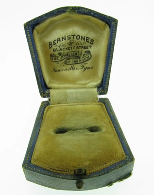 £2.20 • Buy Antique Edwardian Art Deco Leather Ring Box Jeweller Display Box