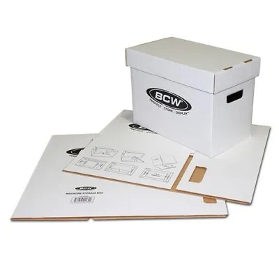 One New BCW Magazine Size Corrugated Cardboard Storage Box • $23.99