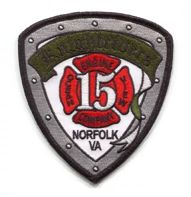 $3.95 • Buy Norfolk Fire Department Engine 15 Patch Virginia VA