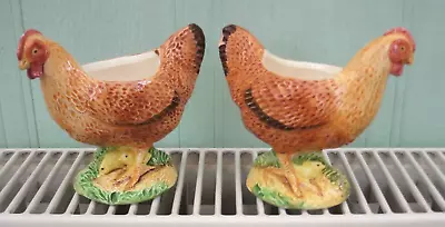 £3 • Buy Pair Of Vintage Chicken Egg, Cups James Herriot Country Kitchen 1998