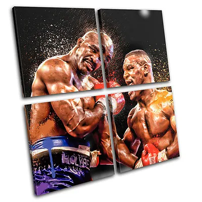 Mike Tyson Holyfield Sports MULTI CANVAS WALL ART Picture Print VA • $114.99