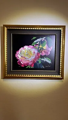 Brian Davis Art -Pink Roses • $850