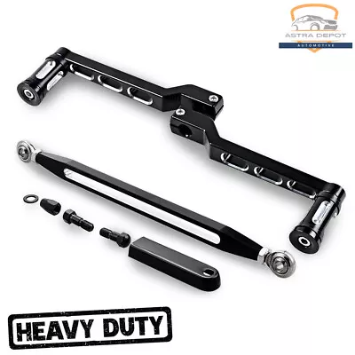 Black Heel Toe Shift Lever Shifter Peg + Linkage For Harley Electra Glide 88-16 • $36.98