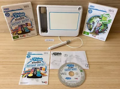 Wii UDRAW GAME TABLET + U DRAW STUDIO INSTANT ARTIST + DOOD'S BIG ADVENTURE (BN) • $79.95