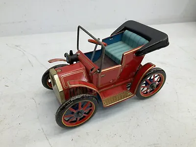 Vintage Modern Toys Lever Action Toy Car Japan Pat No 27579 Red Works Clean • $30