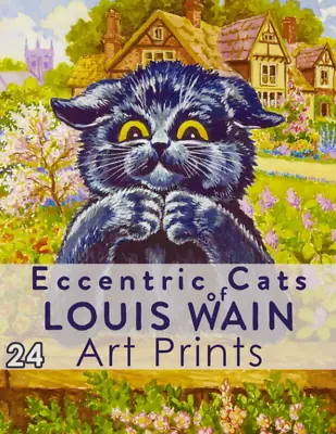 Eccentric Cats Of Louis Wain Art Prints: Ready-To-Frame Vintage Artwork To Cut O • £13.72