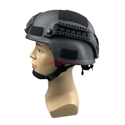 MICH NIJ IIIA PE Bulletproof Black Tactical Helmet UHMW-PE Protective Helmet New • $167.53