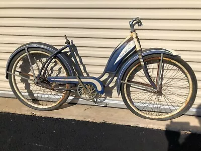 Vintage Cwc Fleet Wing Girls 26  Balloon Tire Partial Cruiser Bicycle Barn Find • $179.10