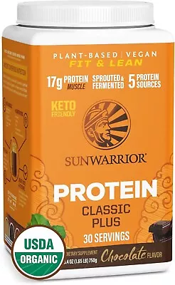 Sunwarrior Classic Plus Organic Vegan Protein Powder With BCAAs And Pea Protein • $44.97