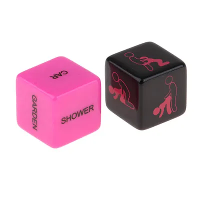 2 Pcs Sex Dice Position Fun Adult Erotic Love Sexy Posture Couple Lovers Party • £3.94