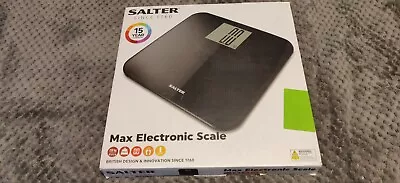 Salter Max Electronic Scale Bdyweight Black • £15