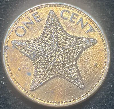 Beautiful Starfish Penny 1997-bahamas 1 Cent Great Condition • $3