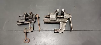 2 Vintage Mini Clamp-On Vises • $4.99