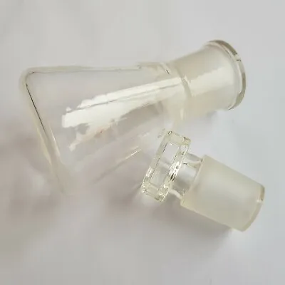 Ergon 100ml Glass Flask Scientific Laboratory Equipment 13cm Chemistry VTG • £17.95