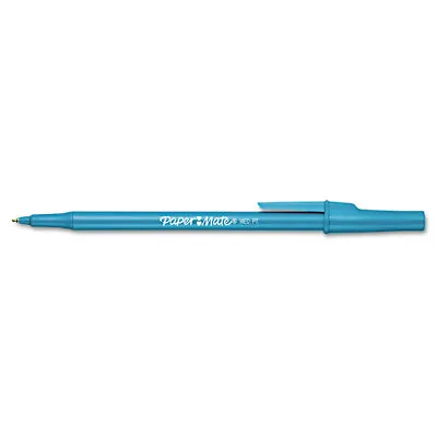 Paper Mate Write Bros. Stick Medium Point Ballpoint Pens 12 Blue Ink Pens (3311 • $5.99