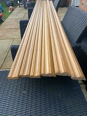 3 X KITCHEN CORNICE 3 X LIGHTING PELMET MEDIUM GOLDEN OAK COLOUR 2400mm   DX592 • £185