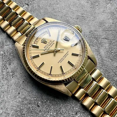 Rolex President 18k Solid Yellow Gold 1803 • $10928.92