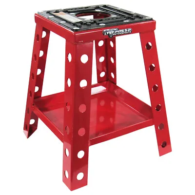 Pit Posse Off Road Universal Motorcycle Motocross Dirt Bike Stand W/ Tray Red • $64.95