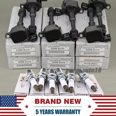 6 Pack OEM Ignition Coils & Spark Plugs For Altima Maxima Quest Murano 3.5 UF349 • $112.99
