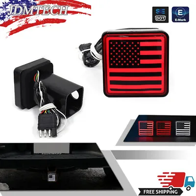 American Flag Custom Designed Hitch Cover LED Brake Lamp Fit 2  Towing & Hauling • $24.99