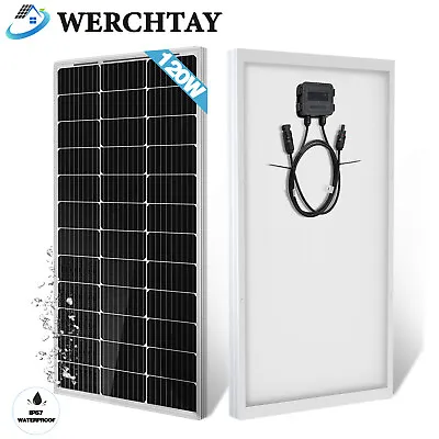 12Volt 120W Watt Solar Panel Mono For Off Grid RV Caravan Boat Shed Trailer Van • £52.98