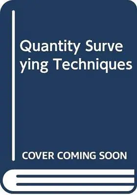 Quantity Surveying Techniques: New Directions By Brandon Hardback Book The Cheap • £25.99