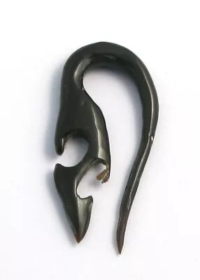 £5.99 • Buy Organic Ear Tribal Carved Bon Curved Stretcher Taper Expander Plug Tunnel UK