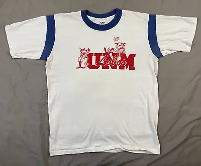 VTG 70s UNM Football T-Shirt University New Mexico Lobos Sz Large Collegiate Tee • $64.88